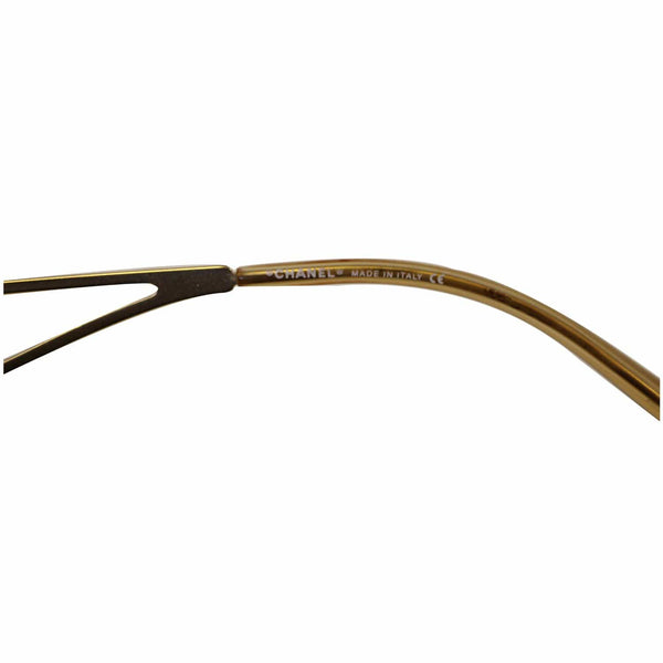 CHANEL Crystal CC Logo Sunglasses 4073-B Gold