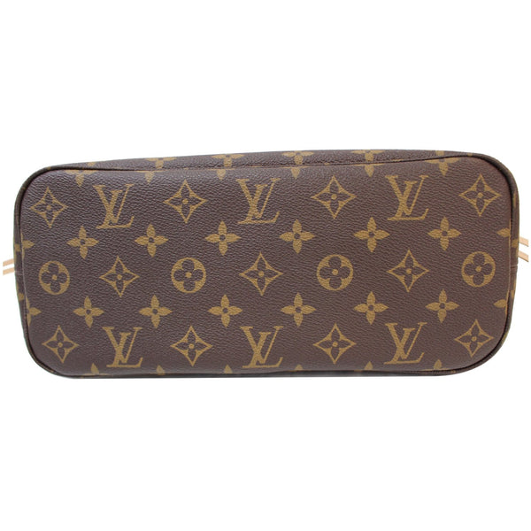 bottom view lv Neverfull PM Monogram Canvas tote Bag