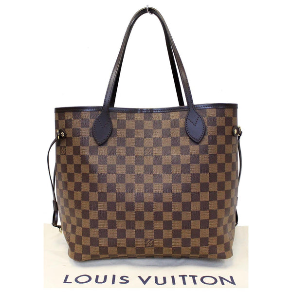 LOUIS VUITTON Neverfull MM Damier Ebene Brown Tote Bag-US
