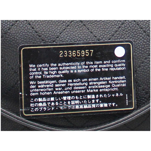 CHANEL Large Shopping Grained Vegetal Calfskin Tote Bag Black