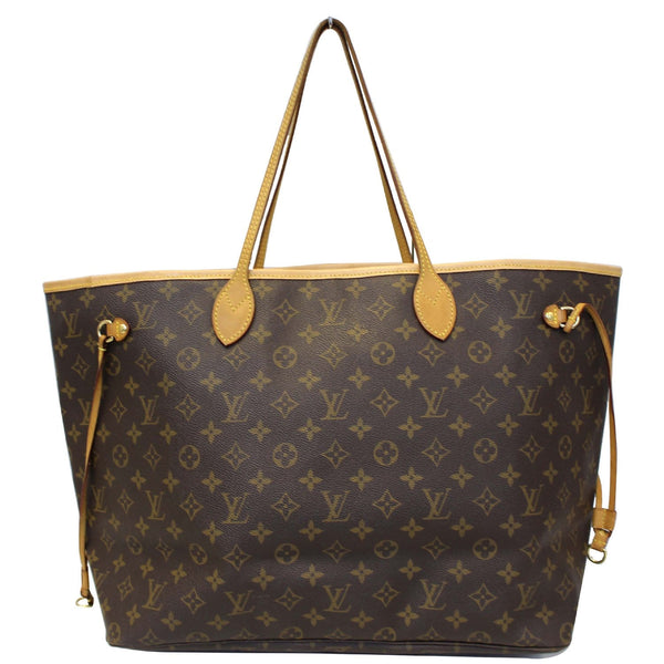 LOUIS VUITTON Neverfull GM Monogram Canvas Tote Shoulder Bag Brown