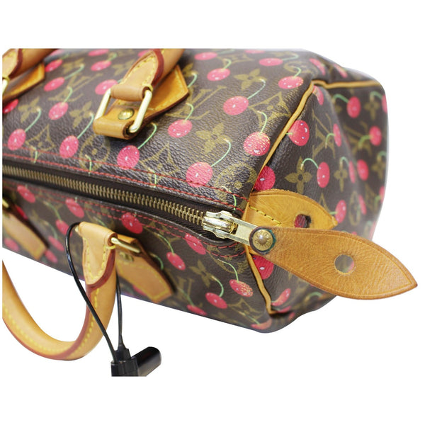 LOUIS VUITTON Cerises Speedy 25 Monogram Canvas Satchel Bag Brown-US