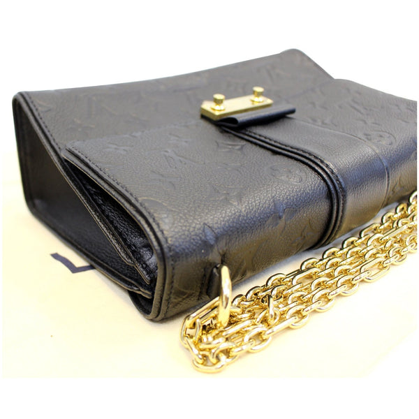 LOUIS VUITTON Saint Sulpice PM Empreinte Leather Crossbody Bag Noir-US