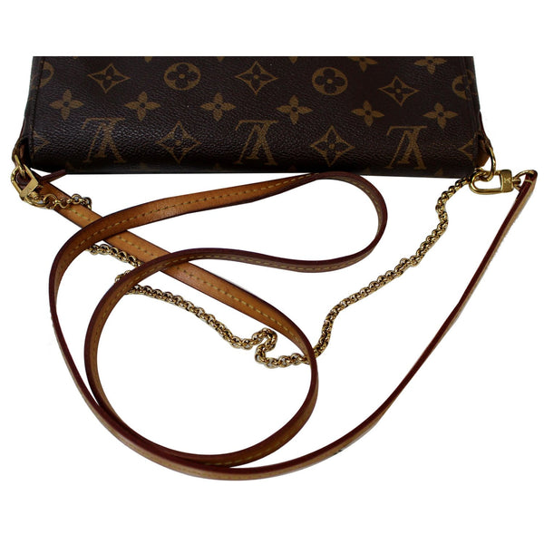 replaceable leather strap Lv Favorite MM Monogram Canvas