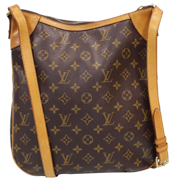 LOUIS VUITTON Odeon MM Monogram Canvas Shoulder Bag Brown