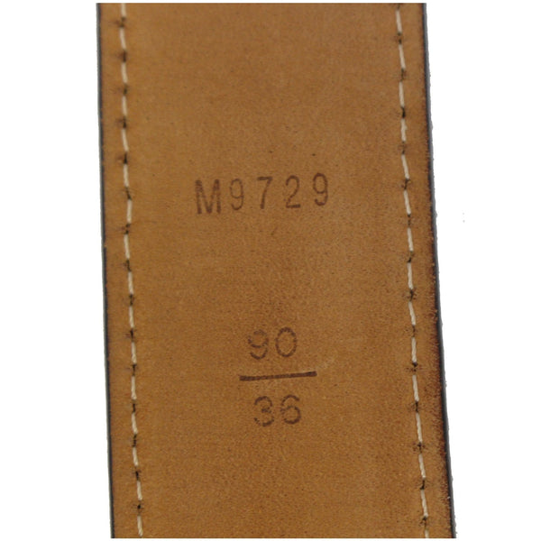 LOUIS VUITTON Tresor Damier Ebene Belt Brown Size 41