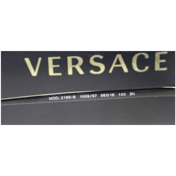 Versace Black Frame Grey Lenses Sunglasses - logo