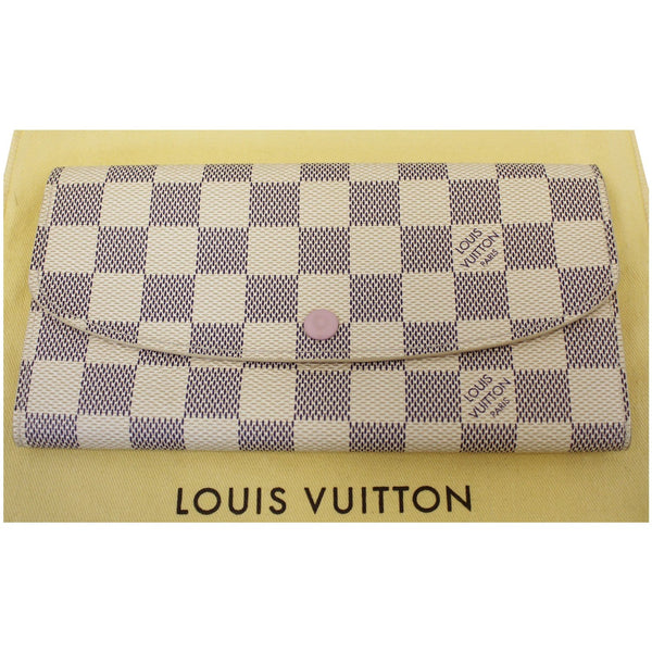 LOUIS VUITTON Emilie Damier Azur Wallet Rose Ballerine-US
