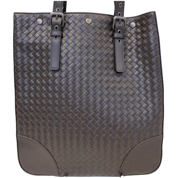 Bottega Veneta Tote Intrecciato Bag - Dark Brown
