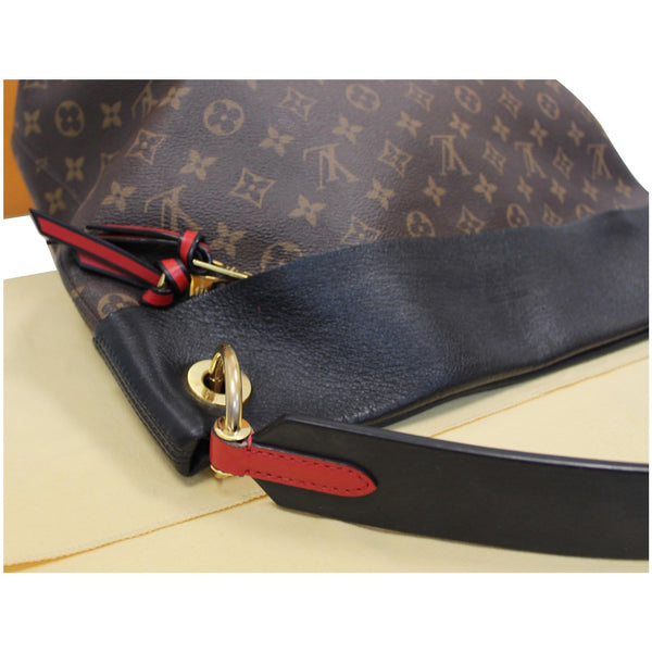 Louis Vuitton Tuileries Monogram Canvas Hobo Bag corner view