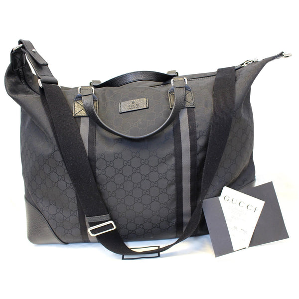 Gucci Nylon GG Guccissima XL Travel Duffle Luggage Bag 449180-US