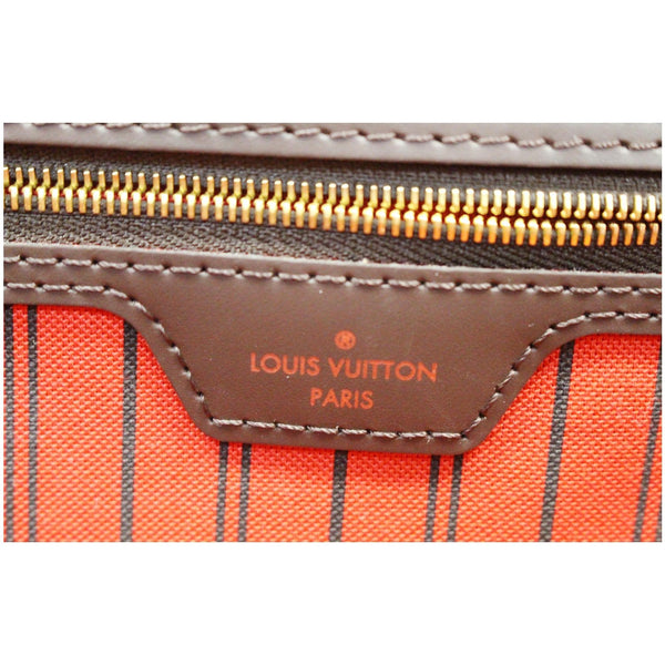 LOUIS VUITTON Neverfull GM Damier Ebene Shoulder Bag Brown