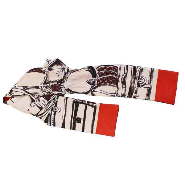 LOUIS VUITTON Silk Monogram Trunks Bandeau Brown-US