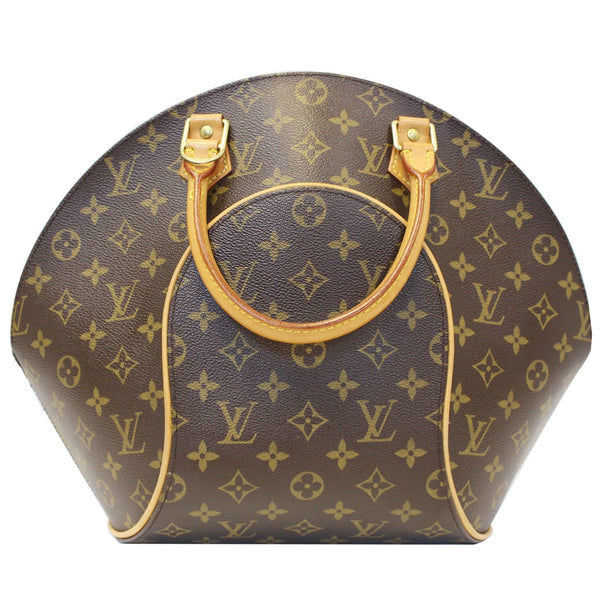 LOUIS VUITTON Ellipse MM Monogram Canvas Satchel Bag Brown