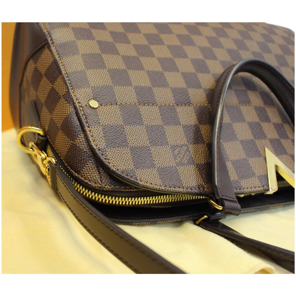 LOUIS VUITTON Kensington Bowling Damier Ebene Shoulder Bag Brown
