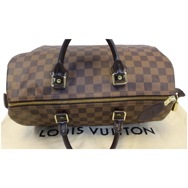 LOUIS VUITTON Speedy 35 Damier Ebene Satchel Bag Brown