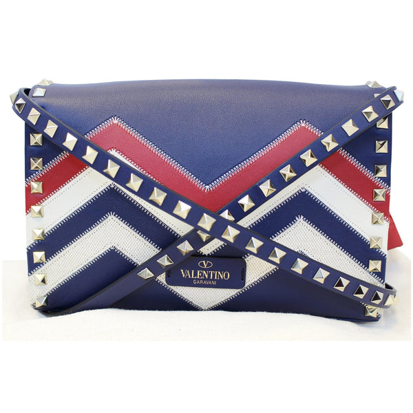 Valentino Chevron Motif Rockstud Crossbody Bag-US
