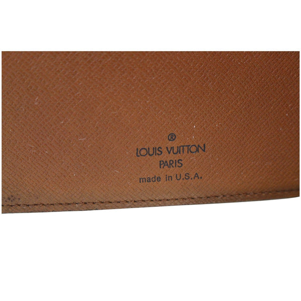 LOUIS VUITTON Agenda Monogram Canvas Notebook Cover Brown