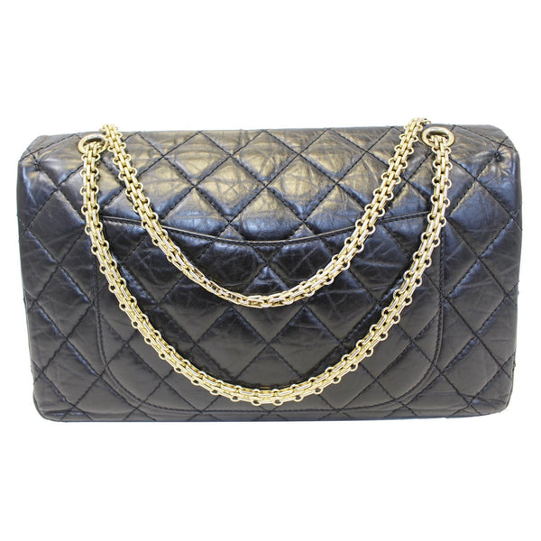 CHANEL 2.55 Reissue Calfskin Leather Flap Shoulder Bag Black-US