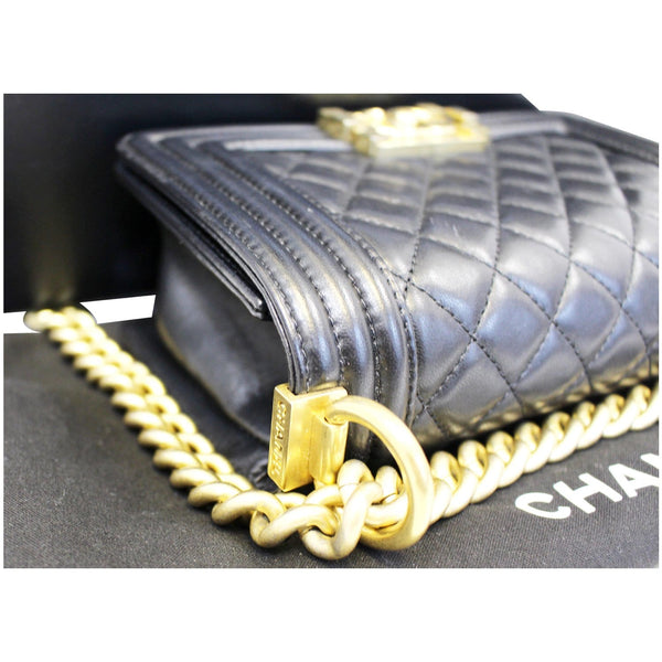 Chanel Le Boy Small Lambskin Leather Shoulder Bag - chanel boy