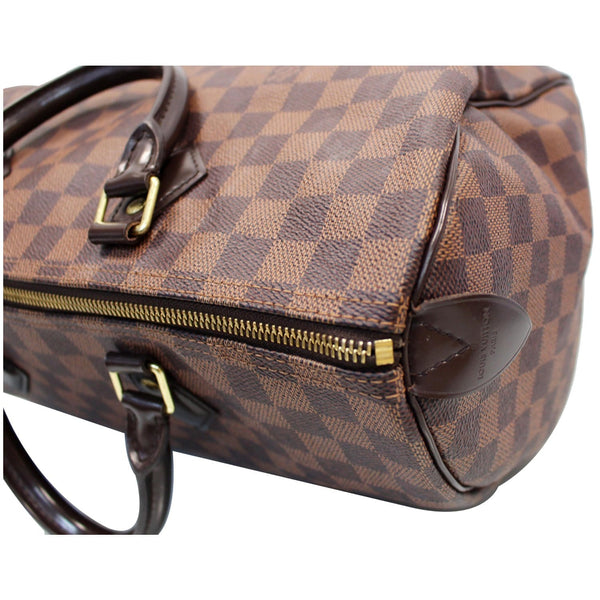 LOUIS VUITTON Speedy 35 Damier Ebene Satchel Bag Brown