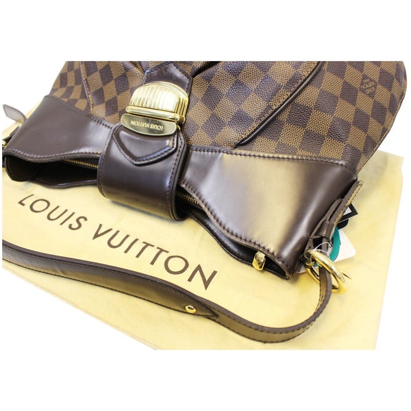 LOUIS VUITTON Damier Ebene Sistina MM Shoulder Bag-US
