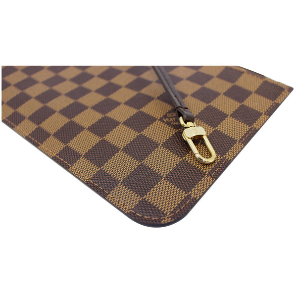LOUIS VUITTON Pochette Wristlet Pouch Damier Ebene Neverfull MM-US