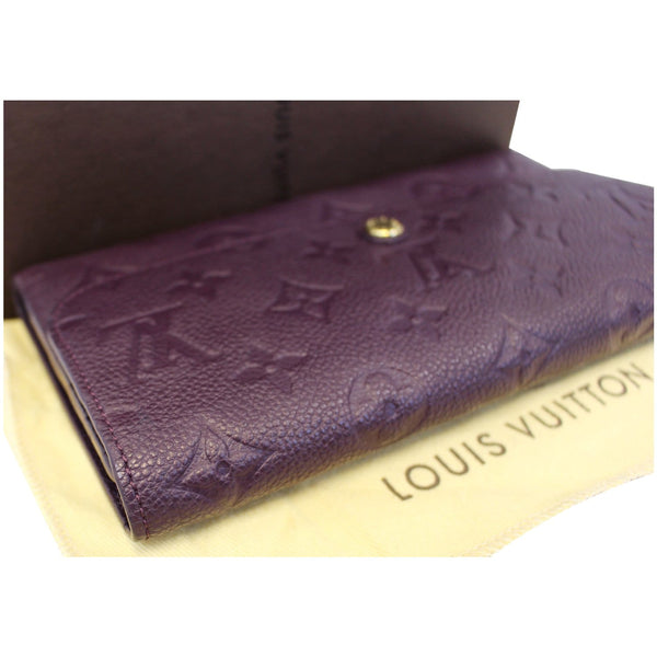 Louis Vuitton Empreinte Leather Trifold Wallet Purple-US