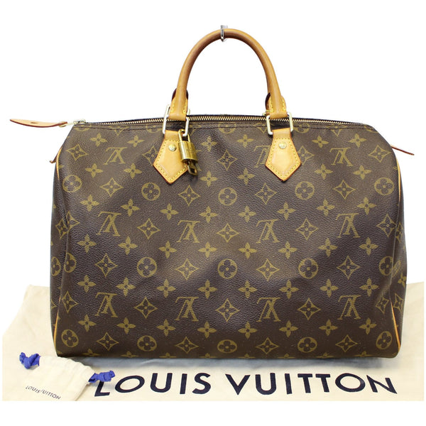 LOUIS VUITTON Speedy 35 Monogram Canvas Satchel Bag-US