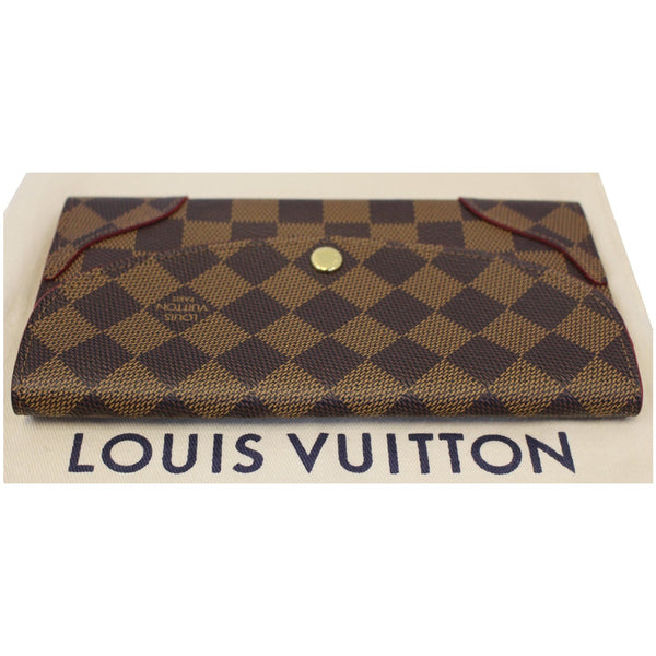 LOUIS VUITTON Caissa Damier Ebene Wallet Brown