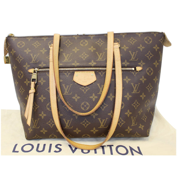 LOUIS VUITTON Iena MM Monogram Canvas Shoulder Bag Brown