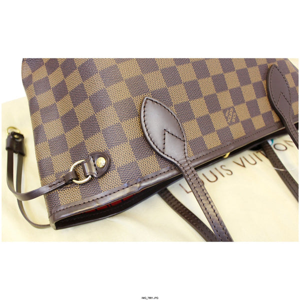 LOUIS VUITTON Neverfull PM Damier Ebene Tote Shoulder Bag-US