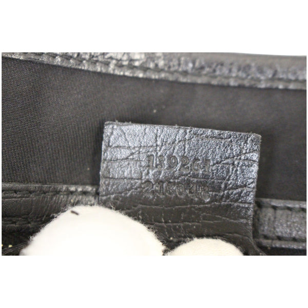 GUCCI Black GG Canvas Jolicoeur Yellow Stripe Small Tote Bag-US