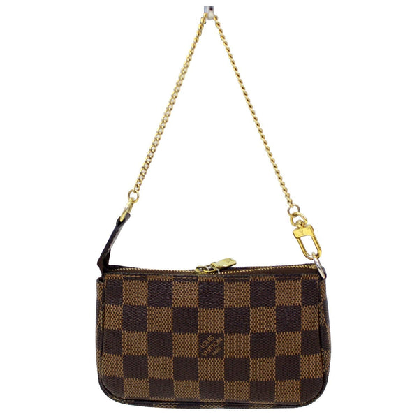 LOUIS VUITTON Trunks and Bags Damier Ebene Mini Pochette Accessories-US