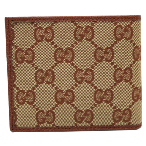 GUCCI NY New York Yankees Patch GG Canvas Bifold Wallet Brown 547787