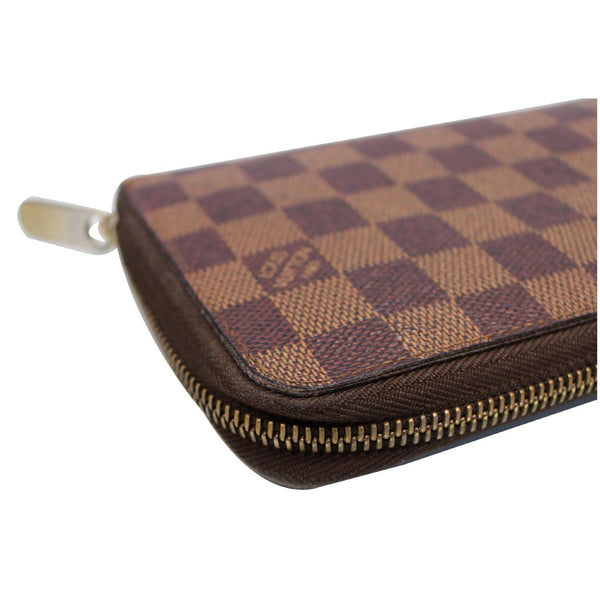 LOUIS VUITTON Zippy Damier Ebene Organizer Wallet Brown