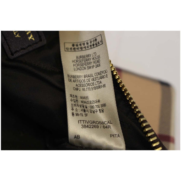 BURBERRY Haymarket Check Adeline Foldover Clutch Brown-US