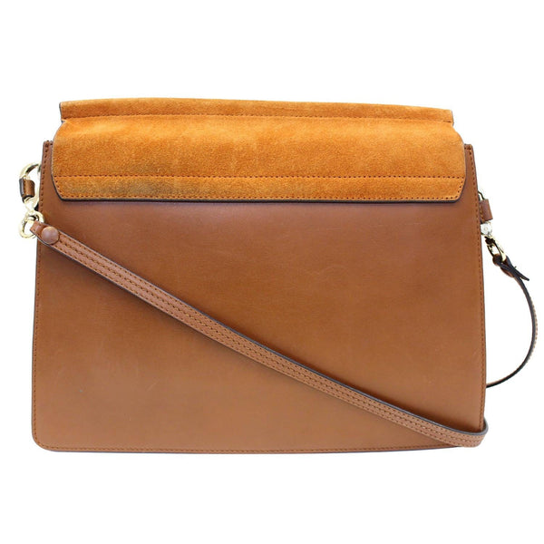 CHLOE Faye Medium Leather Shoulder Bag Brown-US