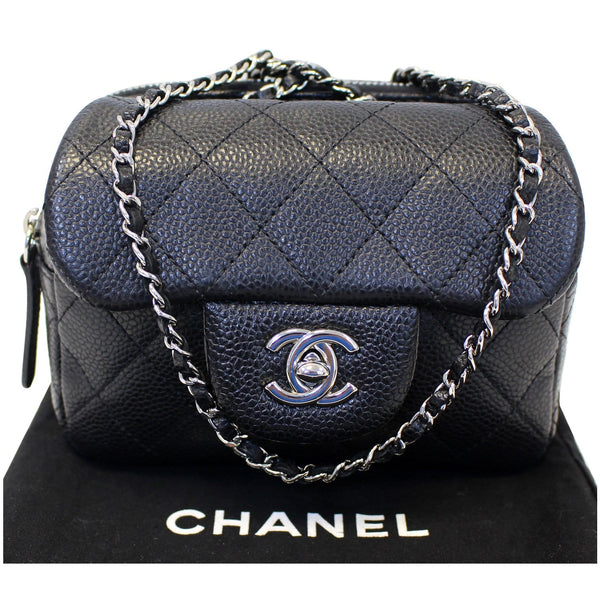 Chanel Classic Mini Flap Quilted Crossbody Bag - front view