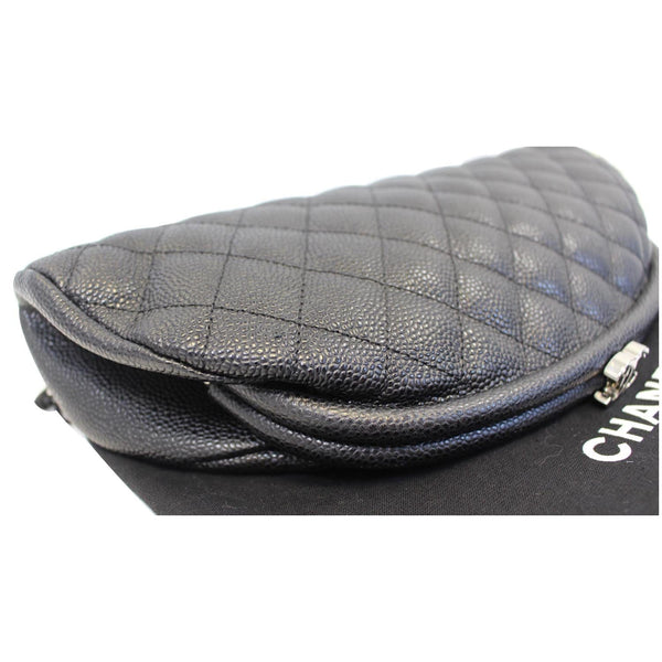 CHANEL Timeless Caviar Quilted Leather Clutch Black-US