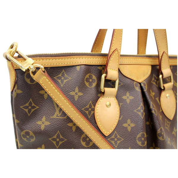 LOUIS VUITTON Palermo PM Monogram Canvas Shoulder Bag Brown