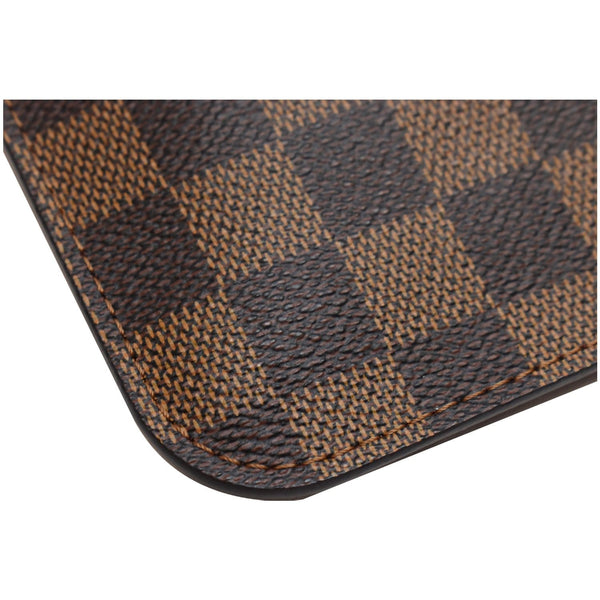 LOUIS VUITTON Pochette Wristlet Pouch Monogram Canvas Neverfull MM Brown