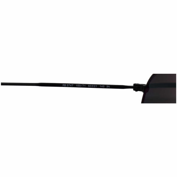 Ray-Ban RB3747 153/71 50MM Matte Black Sunglasses Grey Gradient Lens