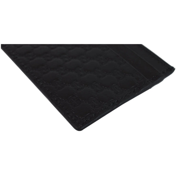 GUCCI Microguccissima Card Case Black 476010
