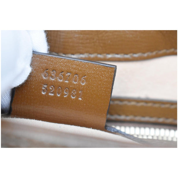 GUCCI Jackie 1961 Small GG Supreme Canvas Leather Hobo Bag Beige 636706