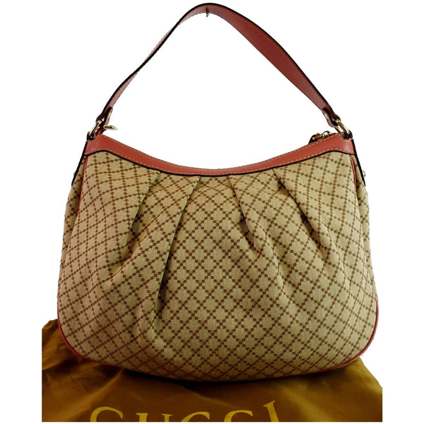 Gucci Medium Sukey Diamante Canvas Bag Beige front
