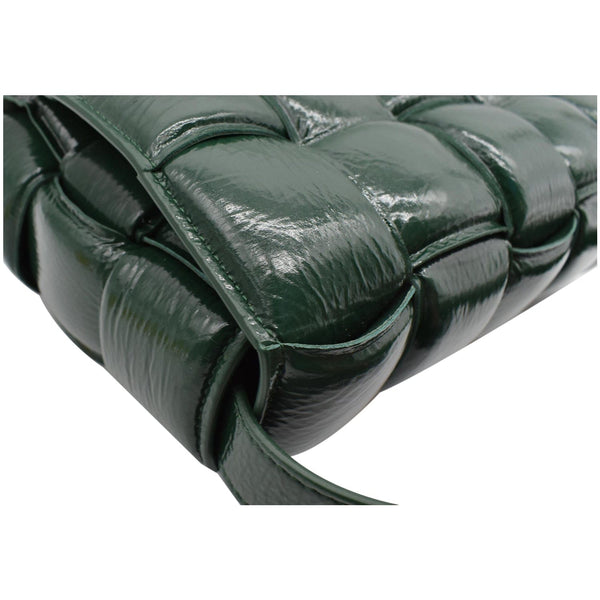 BOTTEGA VENETA Padded Cassette Leather Crossbody Bag Dark Green