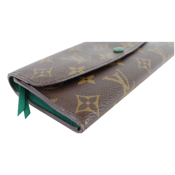 Louis Vuitton Emilie Flap Closure Wallet Brown