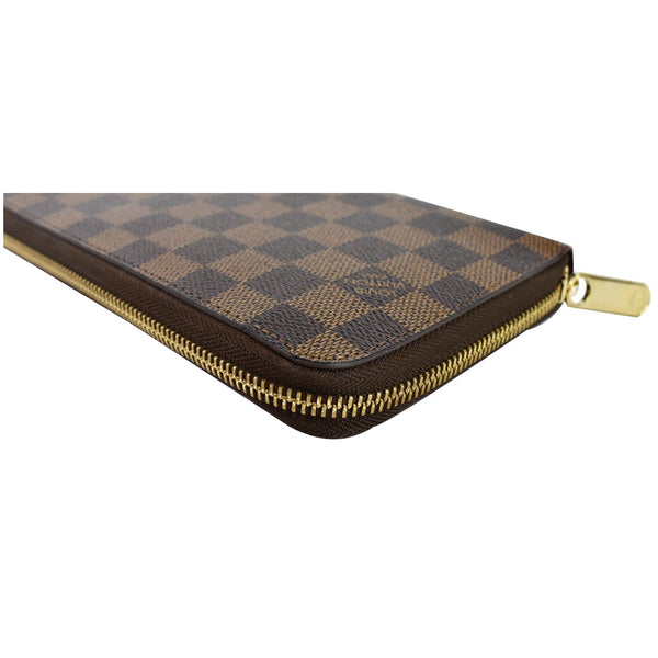 LOUIS VUITTON Zippy Damier Ebene Organizer Wallet Brown