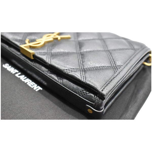 Yves Saint Laurent Becky Quilted Leather Crossbody Wallet - used condition